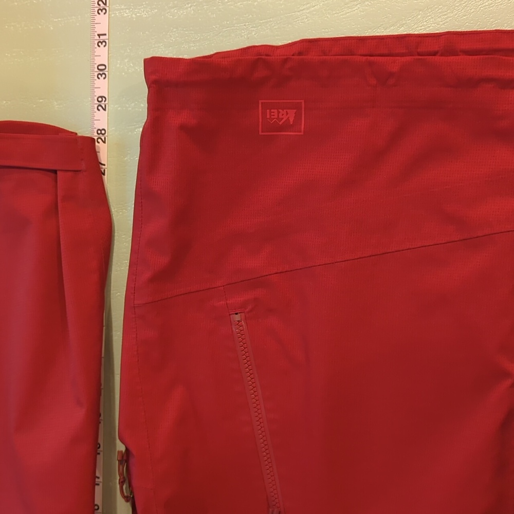 REI Men's Windbreaker Red size XL Hooded‎ image 9